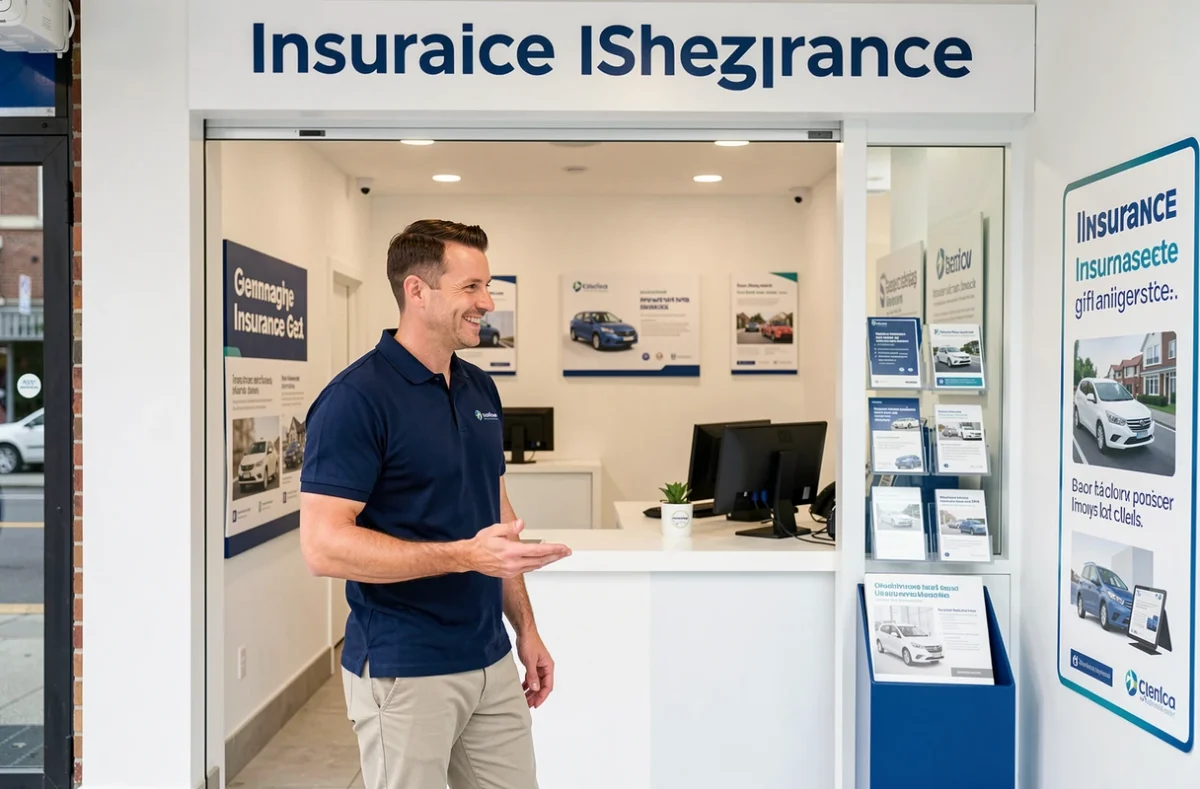 Conseiller ASSU 2000 Marseille Baille accueillant un client dans une agence d'assurance ouverte au public